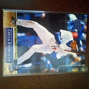 2002 Donruss Leaf Chuck Knoblauch Future Stars #45 SAMPLE CARD